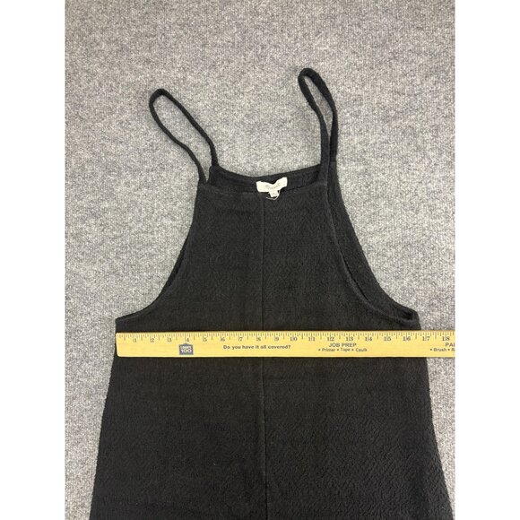 Madewell Jumpsuit Womens Small Black Textured Wide Leg Cropped Romper - Picture 3 of 9